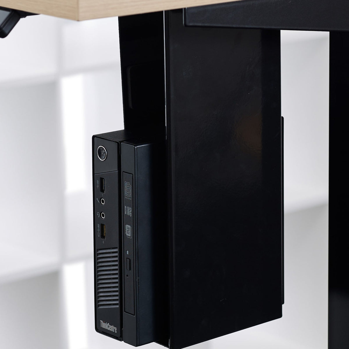 CPU Holder -  Black Colour - Attached to the Desk