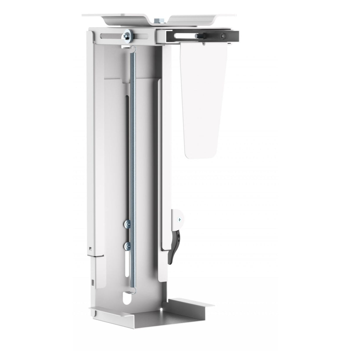 CPU Holder - White Colour - Front Left View - Studio Image