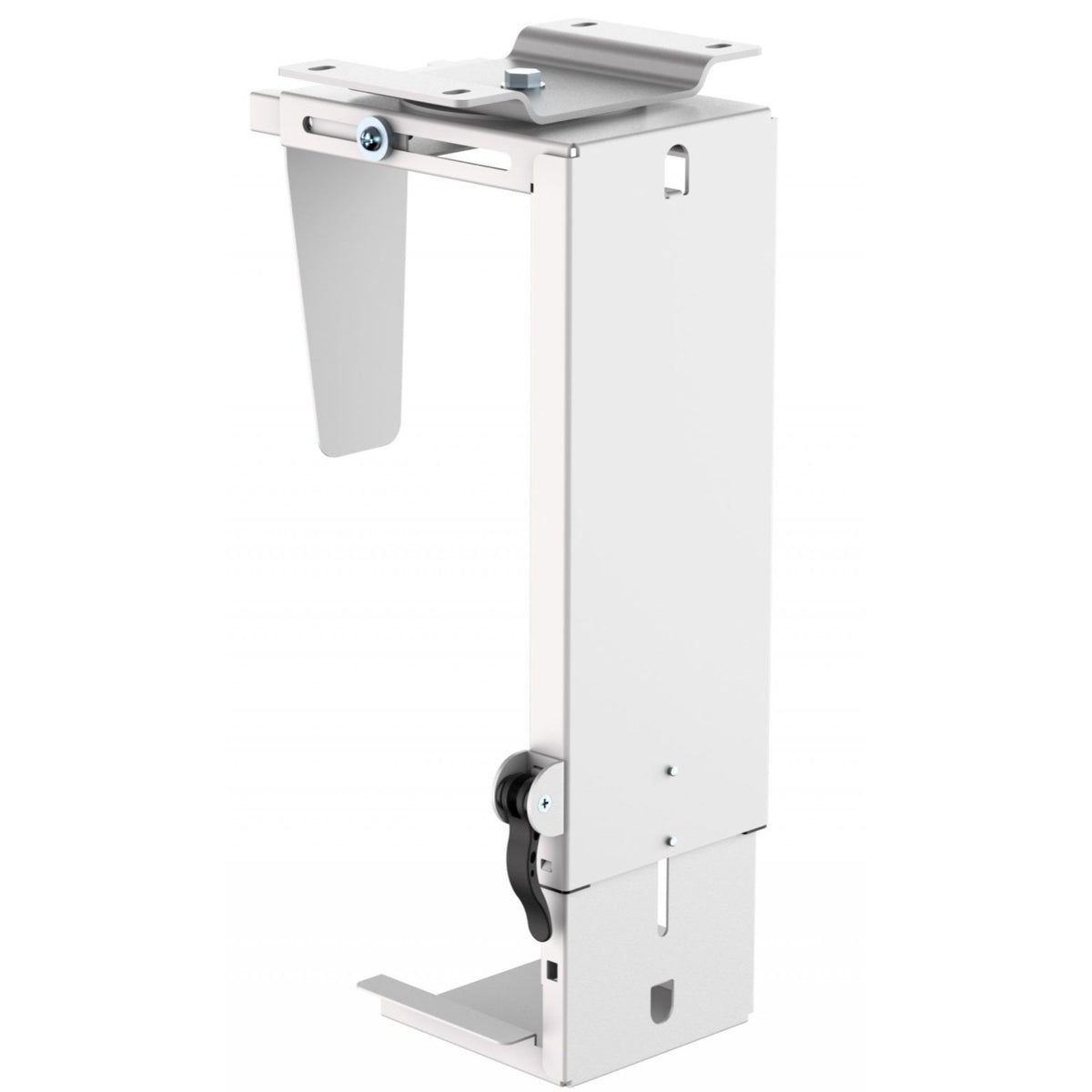 CPU Holder - White Colour - Rear View - Studio Image