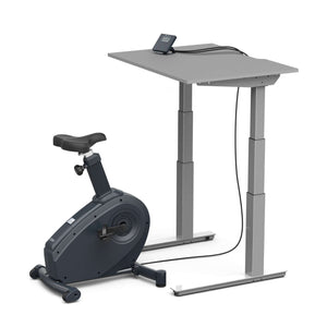 Lifespan C3 desk bike with a standing desk