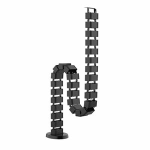 Cable tidy for sit stand desk in black
