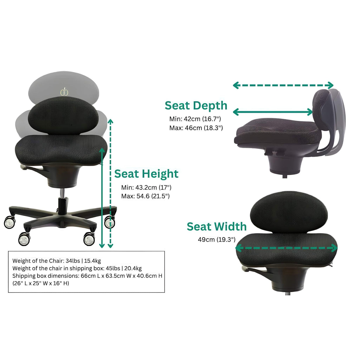 Classic CoreChair - Chair Dimensions