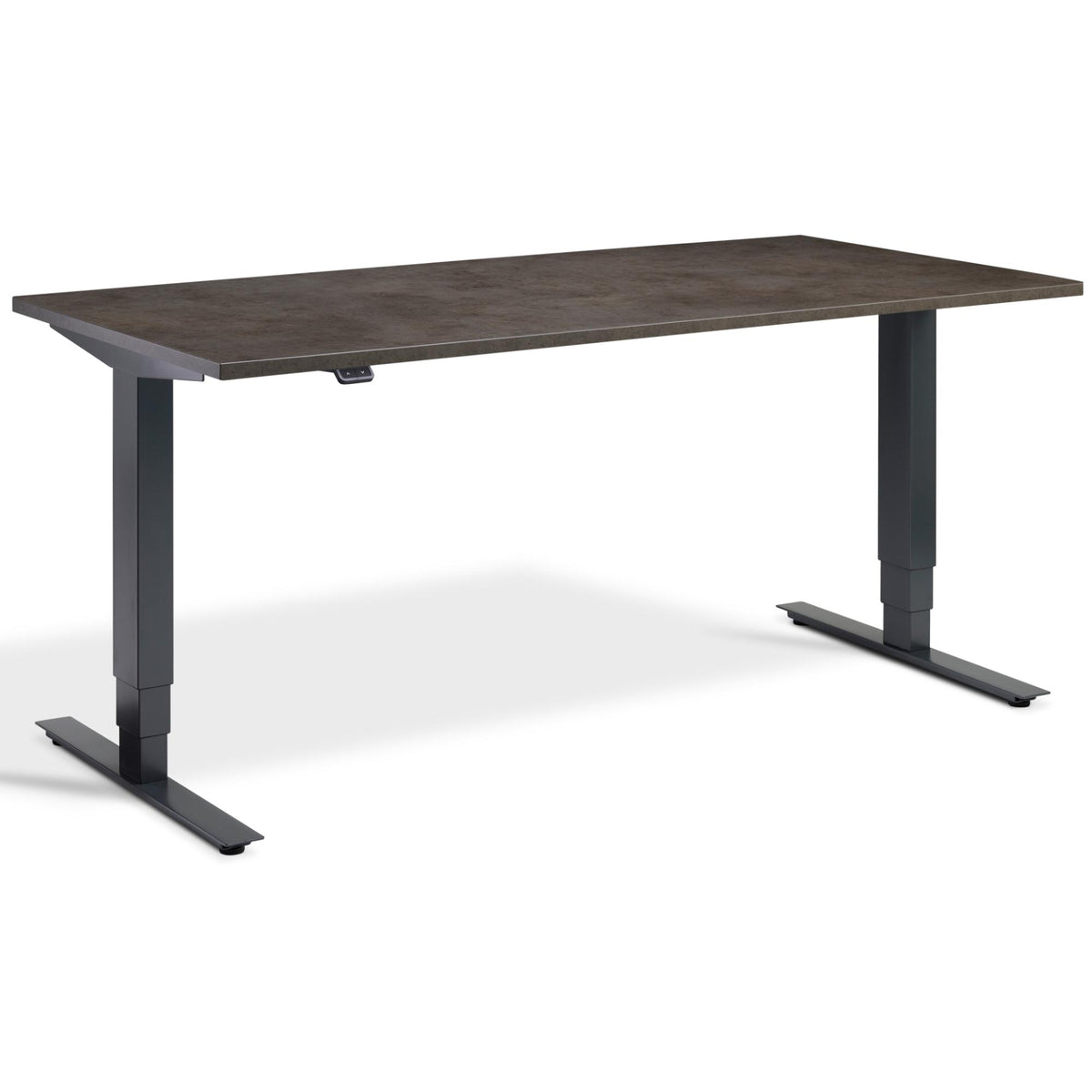 Concrete Standing Desk - Masta Desk - Dark Concrete Top - Anthracite Frame - Studio Image