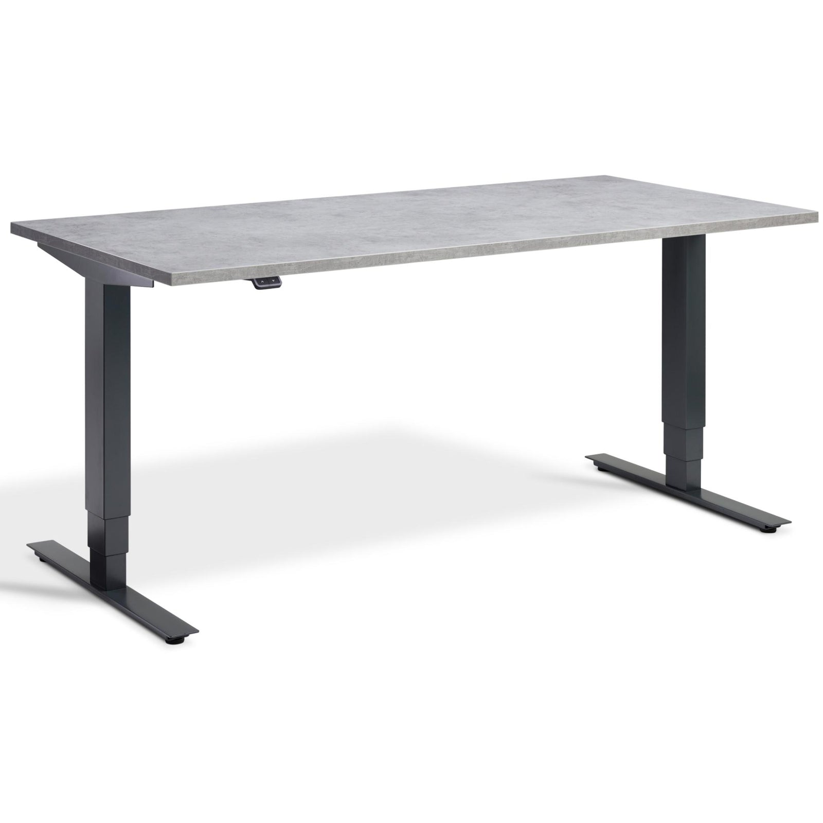 Concrete Standing Desk - Masta Desk - Light Concrete Top - Anthracite Frame - Studio Image