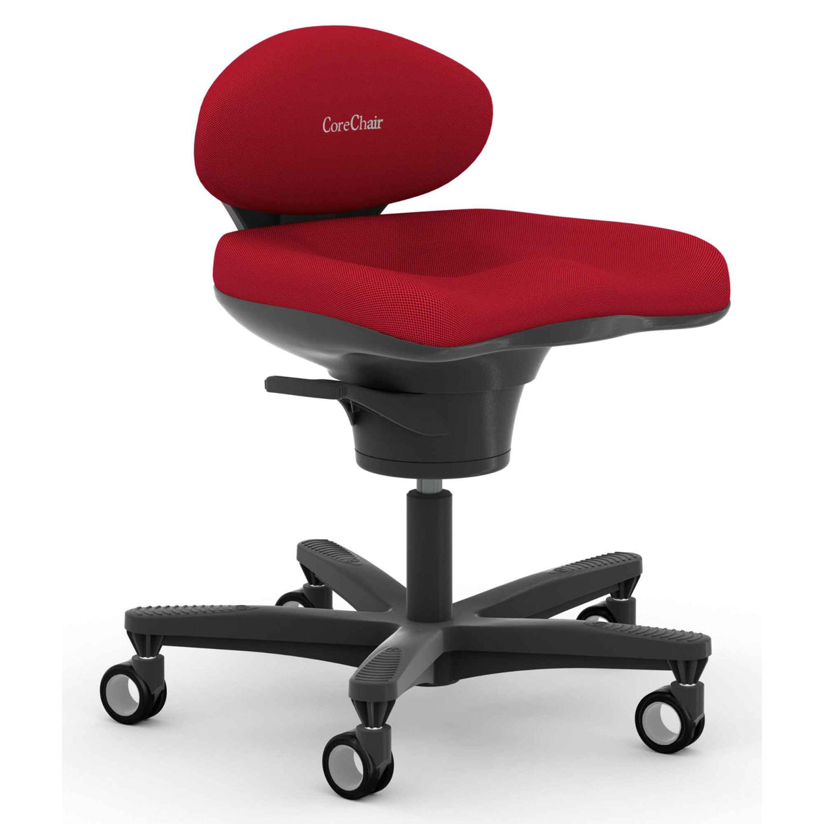 Core Chair Classic - Red Colour - Front Left View - Studio Image