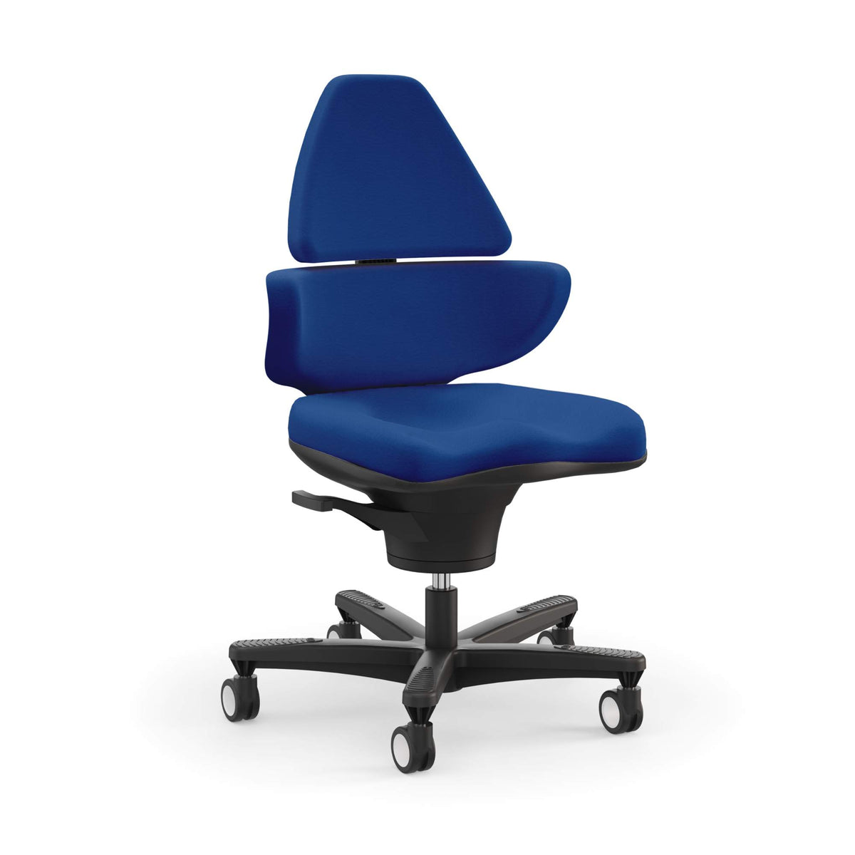 Core Chair Elite - Active Chair - Blue Vinyl - Studio Image