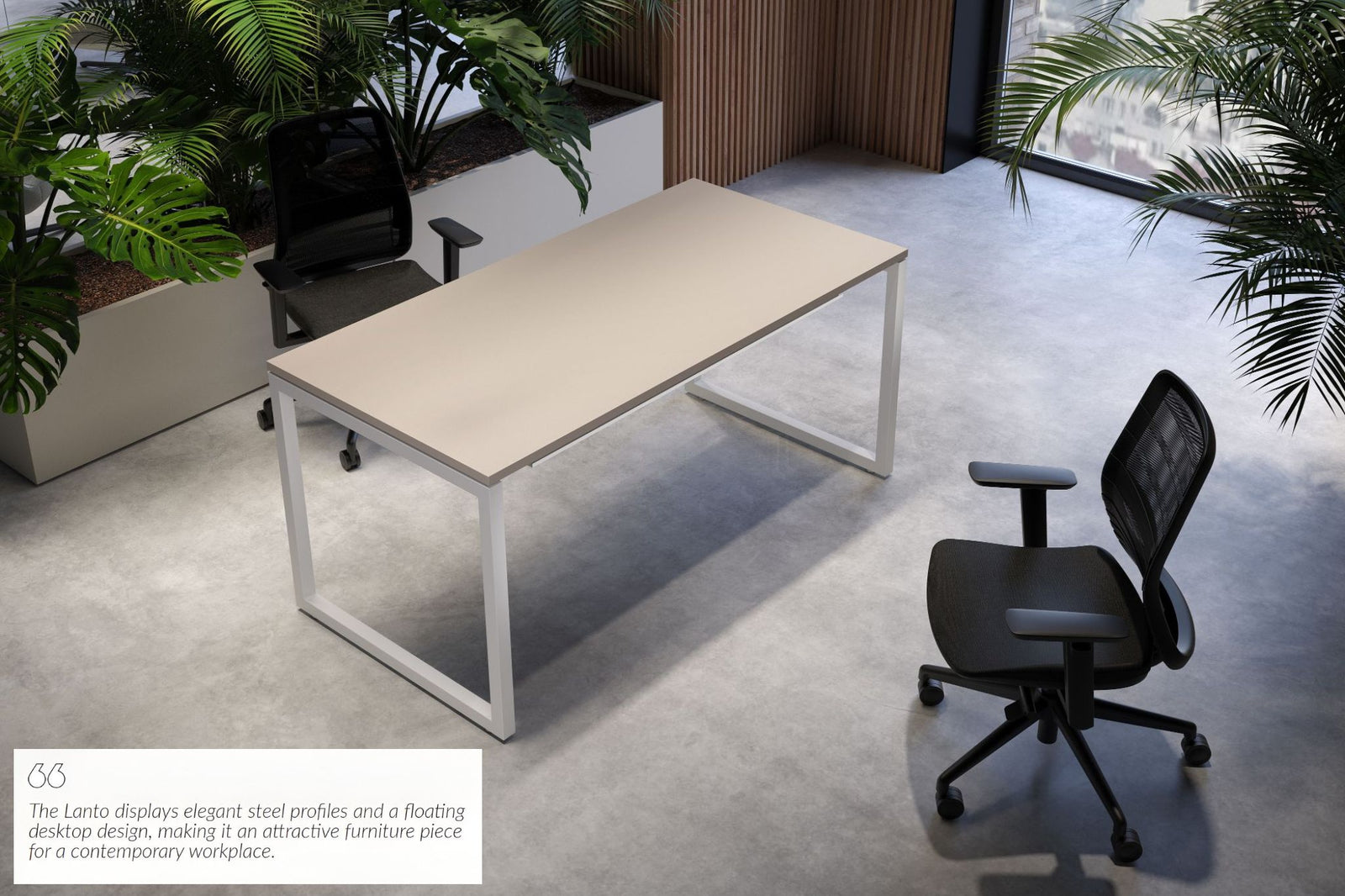 Custom Desk - Lanto Computer Desk with Quote