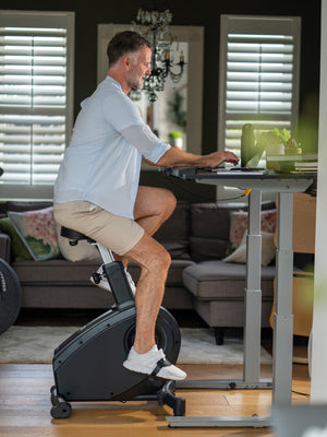 Using a Lifespan C3 desk bike