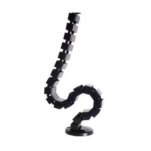 Desk Cable Spine - Black - Curved Segments