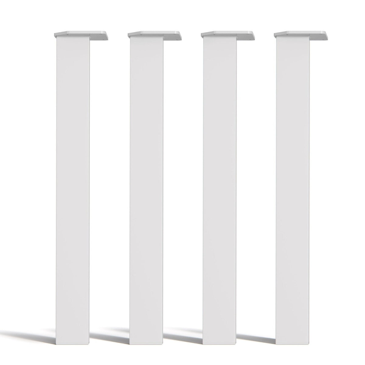 Desk Legs Rectangular - 71cm Table White Studio Image