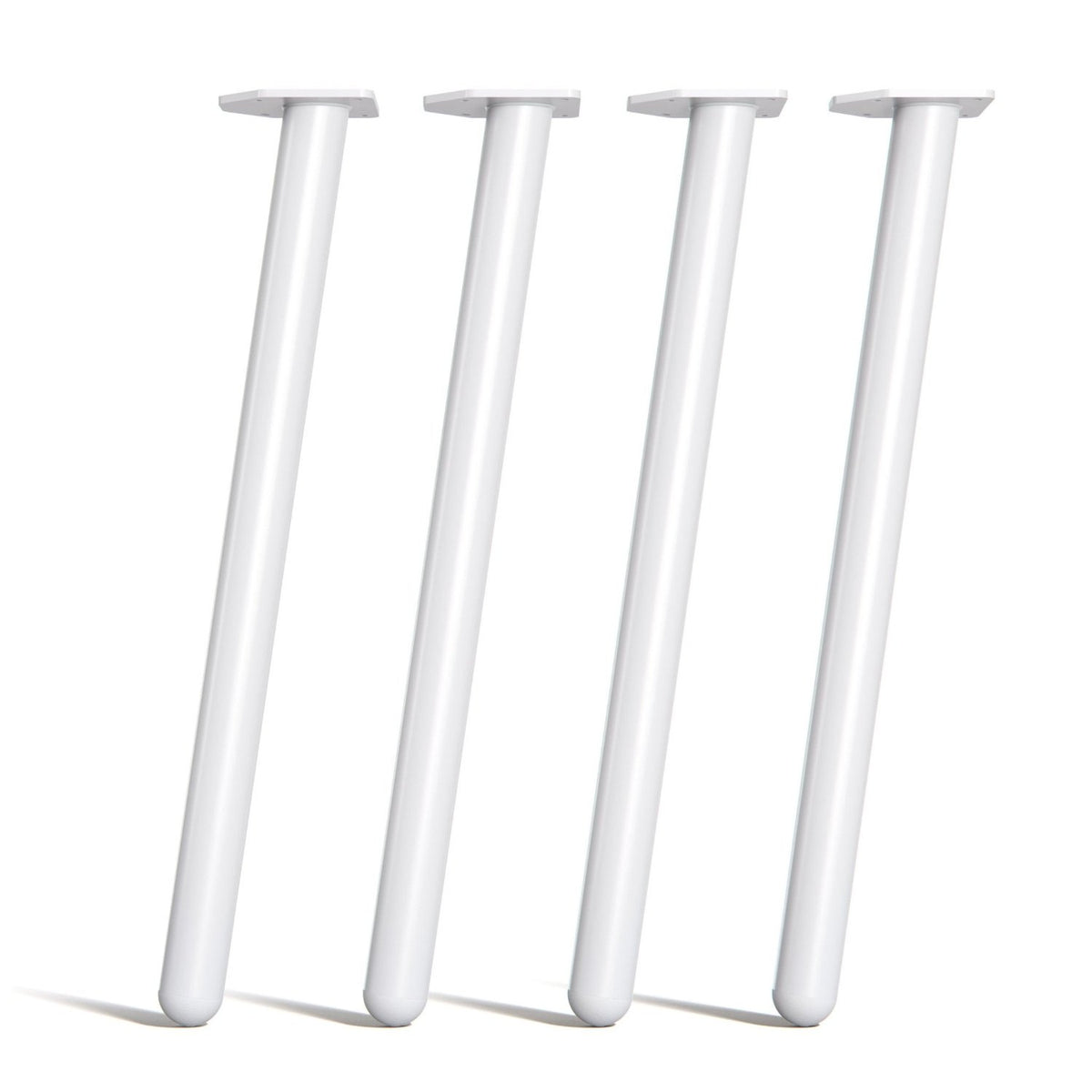 Desk Legs Round - 71cm Table White Studio Image