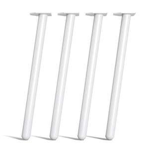 Desk Legs Round - 71cm Table White Studio Image