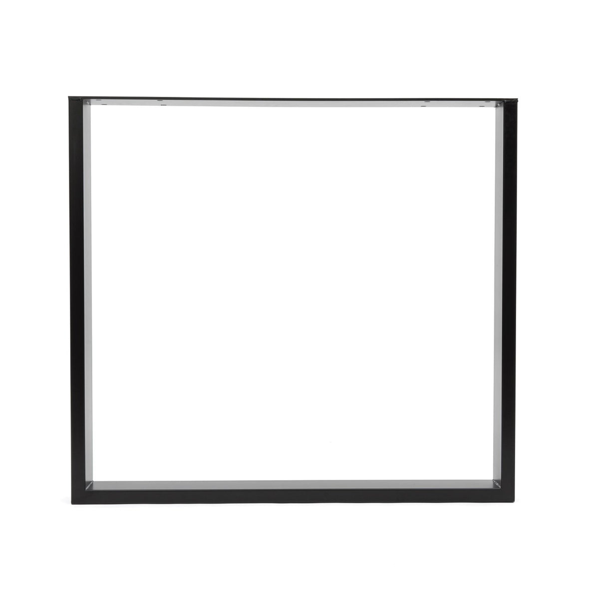 Desk Legs Square - Black - 71cm x 78cm - Front View - Studio Image