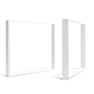 Desk Square Legs - White - 71cm x 78cm - Studio Image