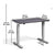 Pacto standing desk 90cm wide - full dimensions