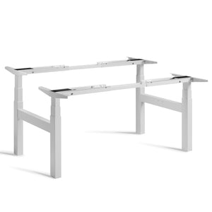 Double Standing Desk Legs - Light Grey - Studio Image