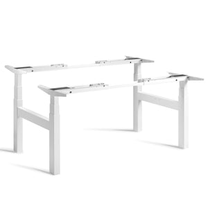 Double Standing Desk Legs - White - Studio Image