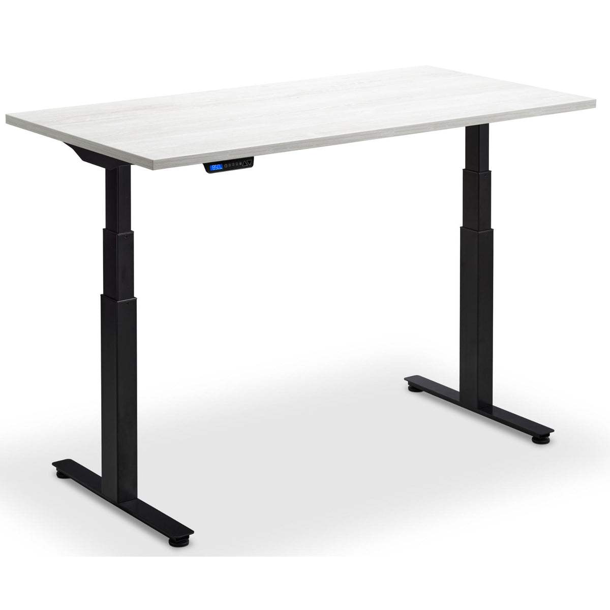 Dual Motor Standing Desk - Rize2 - Black Frame - Cascina Pine Top - Studio Image