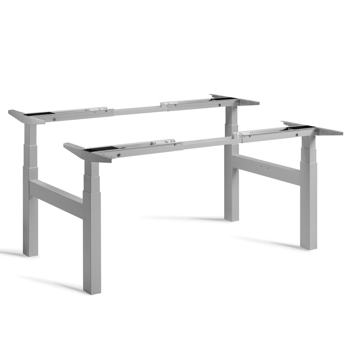 Duo standing desk base - Silver - Studio Image