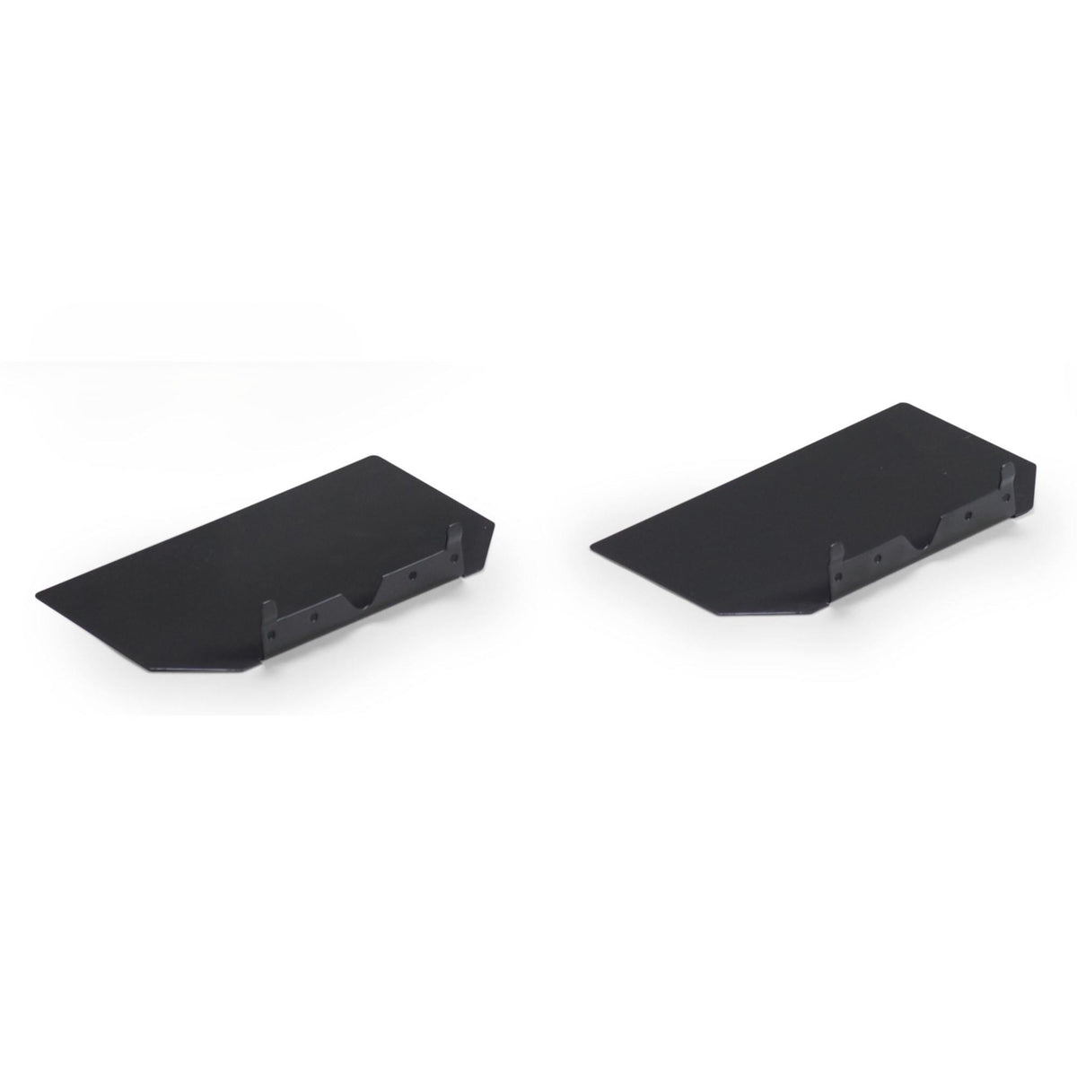 Ends For Under Desk Cable Management Tray - Dark Grey Colour - Studio Image