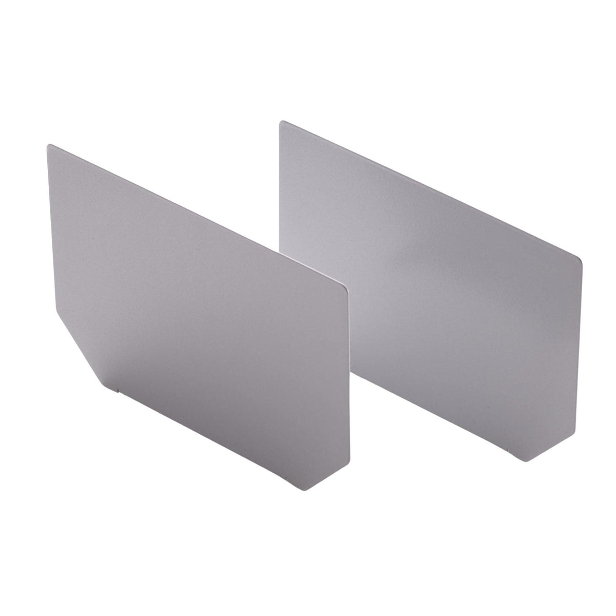 Ends For Under Desk Cable Management Tray - Silver Colour - Studio Image