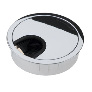 Executive Cable Port Cover - Bright Chrome - Studio Image