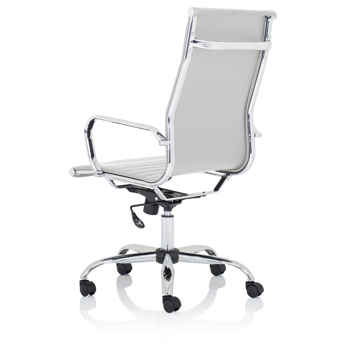 Executive Luxury Office Chair - White Colour - Rear View Shown