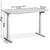 Dimensions for Rize2 electric adjustable desk