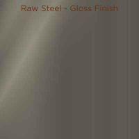 Raw steel gloss frame swatch for Pinnacle Sit Stand desk