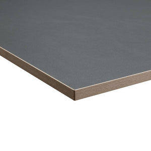 graphite ply edge desk worktop viewed from corner