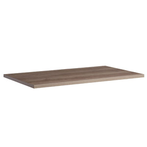 2m desk table top complete view in grey nebraska oak finish