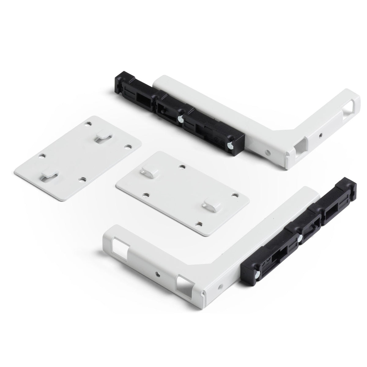 Height Adjustable Desk Modesty Panel - Panel Brackets - White Colour