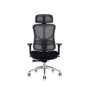 Hood F94 Chair - Fabric Seat with Executive Headrest Front View