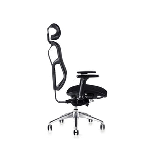 Hood F94 Chair - Fabric Seat with Executive Headrest Side View