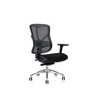 Hood F94 Office Chair - Fabric Seat No Headrest Front Right View