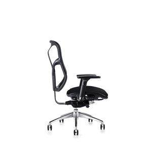 Hood F94 Office Chair - Fabric Seat No Headrest Side View