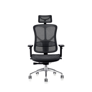 Hood Seating F94 Chair - Mesh Seat with Ergo Headrest Front View