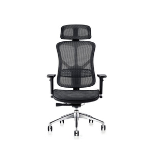 Hood Seating F94 Chair - Mesh Seat with Executive Headrest Front View