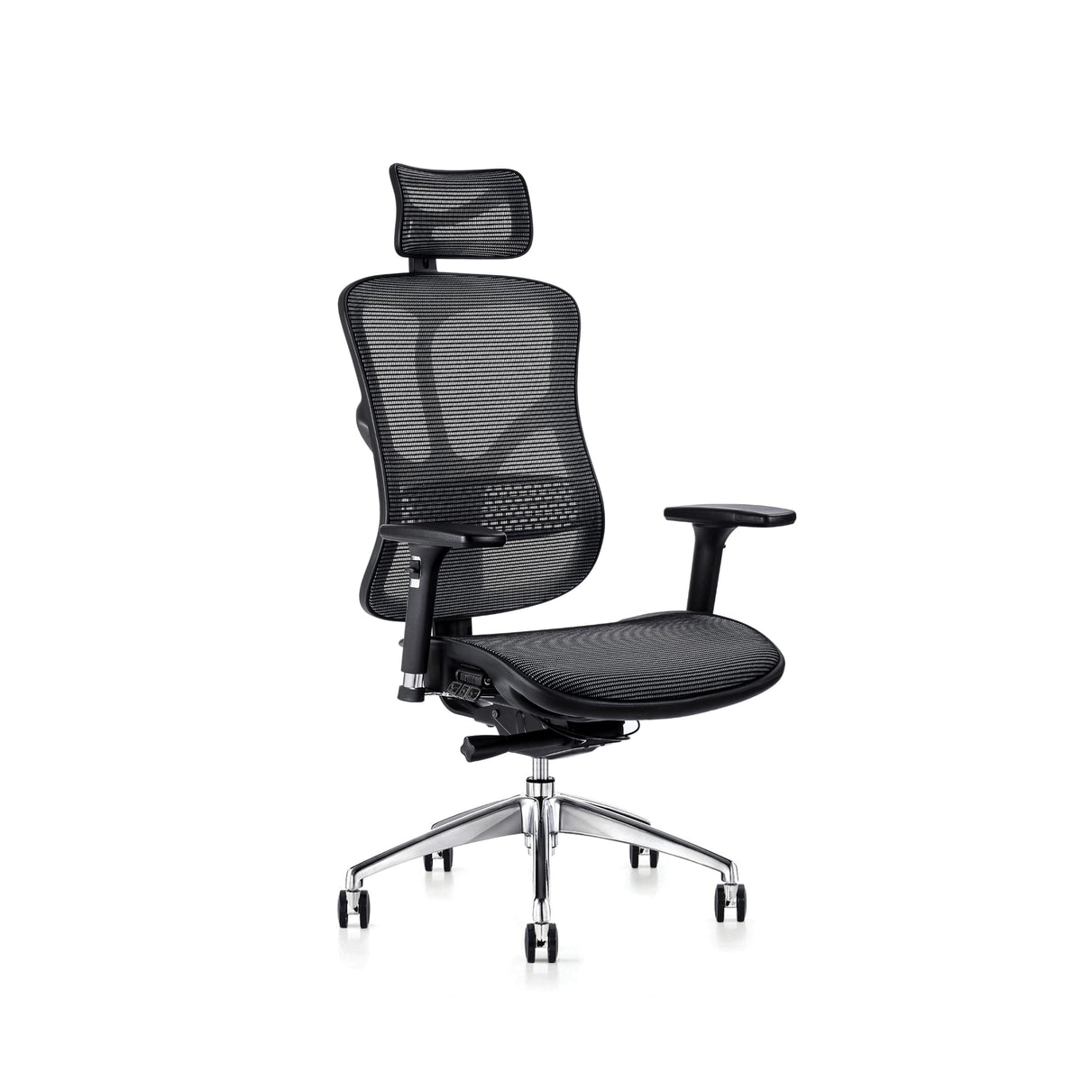 Hood Seating Chairs - F94 - Mesh Seat with Ergo Headrest Front Right View