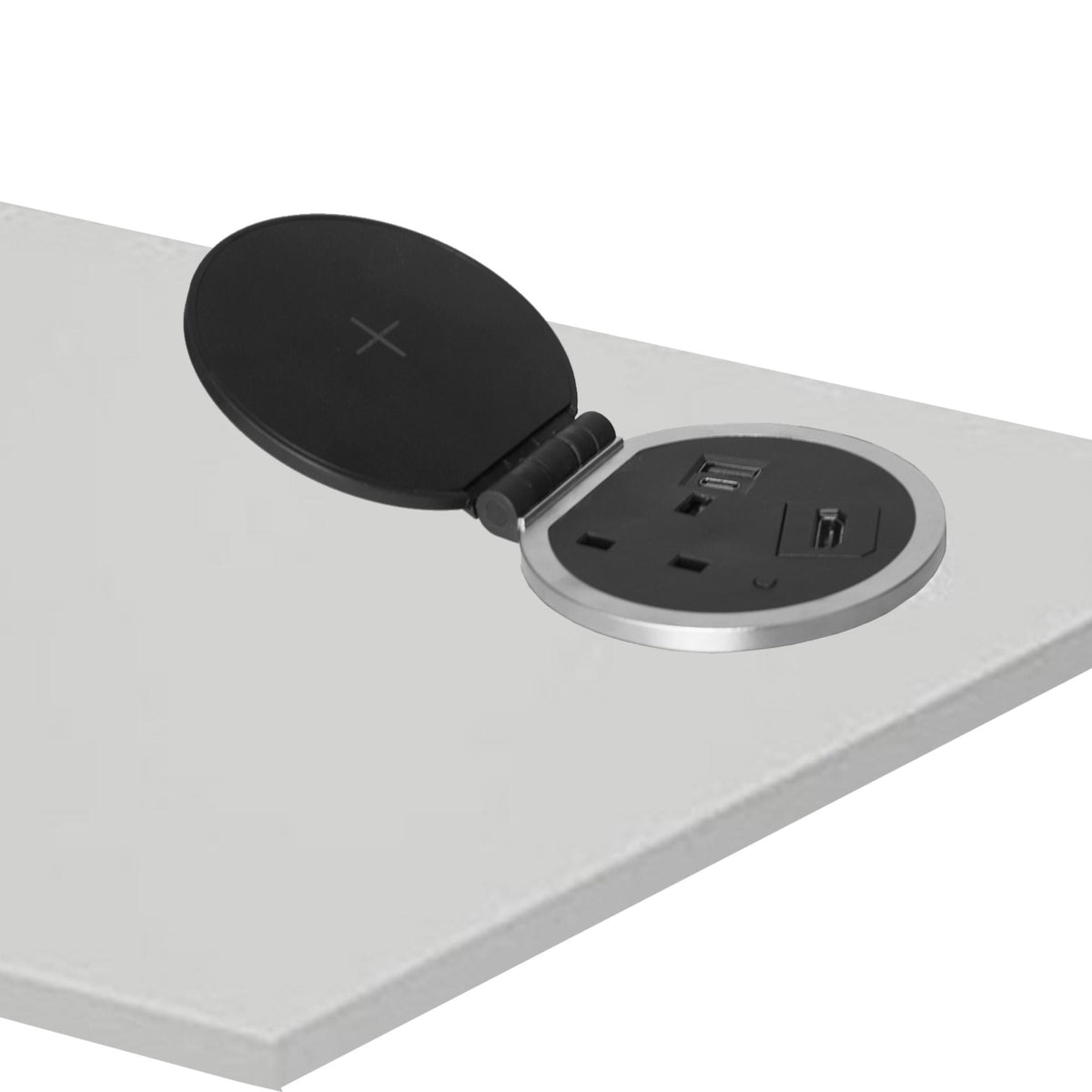 In Desk Power Module - Mounted on the desk top