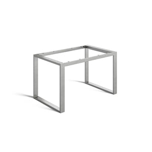 Industrial Desk Frame - 71cm x 74cm x 120cm - Clear Coat Metal