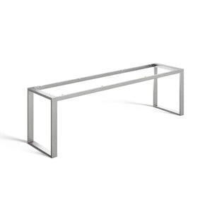 Industrial Style Desk Frame - 71cm x 58cm x 240cm - Clear Coat Metal