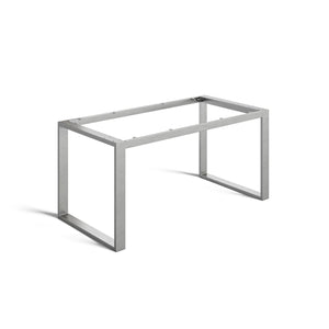 Industrial Style Desk Frame - 71cm x 74cm x 150cm - Clear Coat Metal