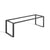 Industrial Style Desk Frame - 71cm x 74cm x 240cm - Black