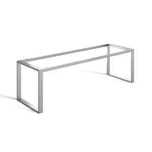 Industrial Style Desk Frame - 71cm x 74cm x 240cm - Clear Coat Metal