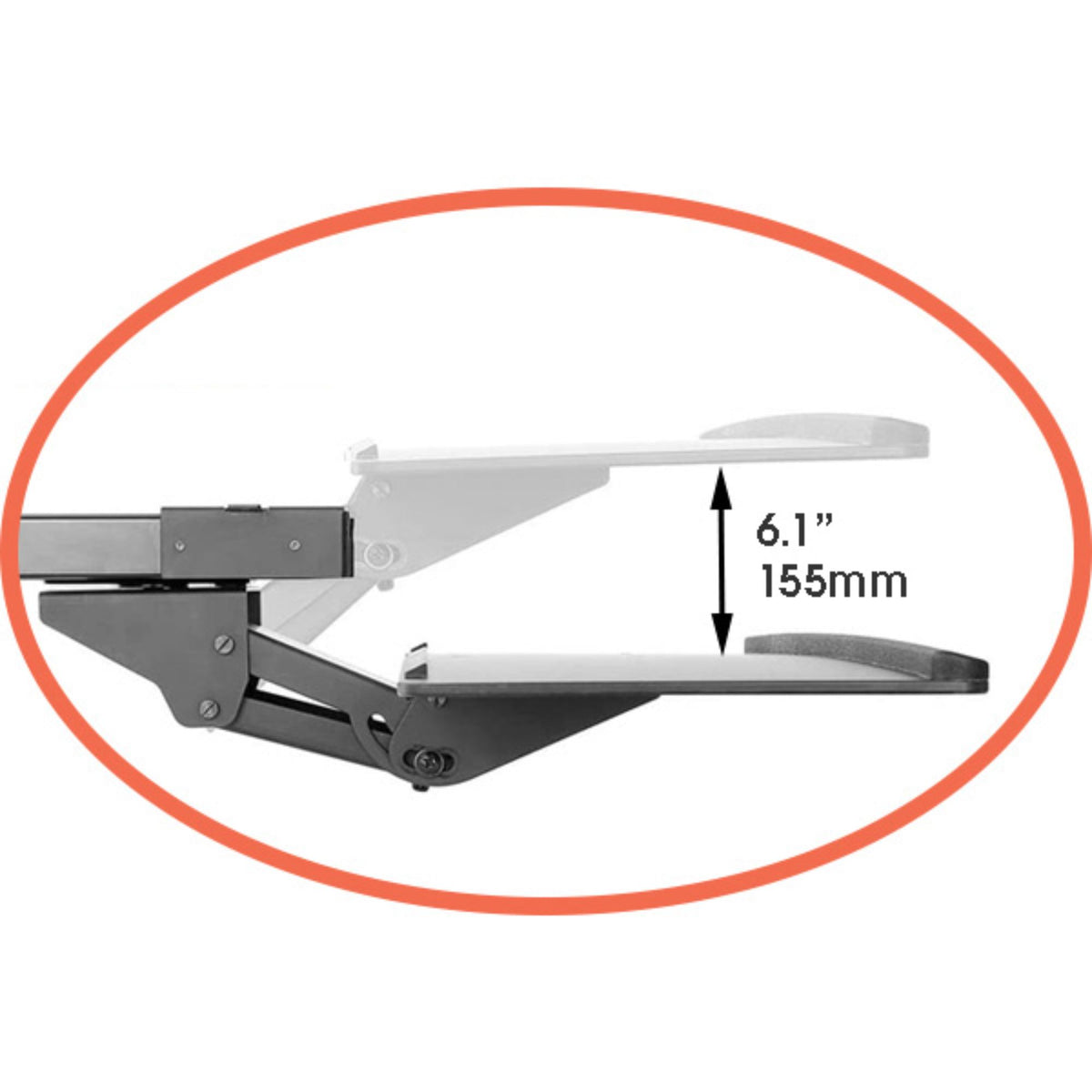 Keyboard Tray - Swivel Feature
