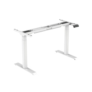 Kinetik1 motorized desk legs in white
