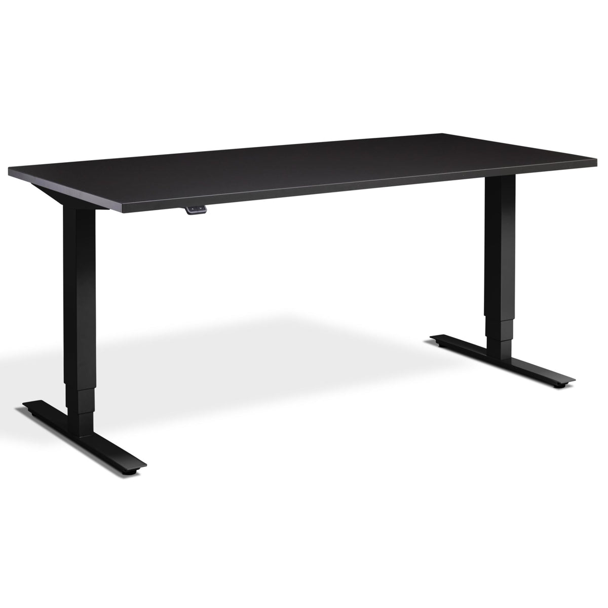 Lavoro Advance Desk - Black Frame - Soft Black Top - Studio Image