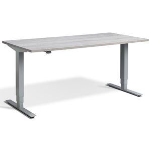 Lavoro Advance Desk - Silver Frame - Cascina Pine Top - Studio Image