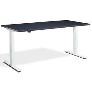 Lavoro Advance Standing Desk - White Frame - Anthracite Top - Studio Image